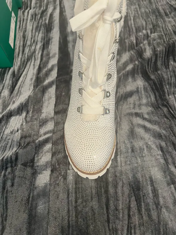 Elegant White Fur-Lined Women's Boots by Lauren Lorraine - Image 3