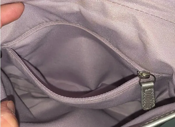 COACH Gray Silver Signature Canvas Crossbody - Image 11