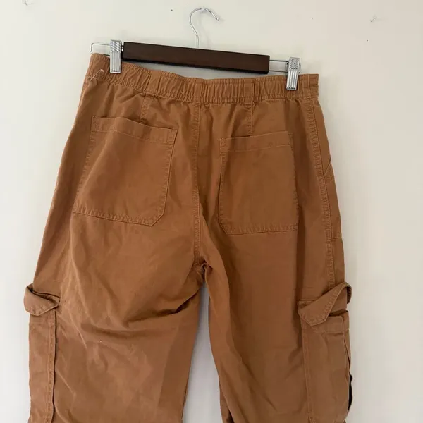 Abercrombie & Fitch 100% Cotton Cargo Pants Size 29/8 Short Casual Relaxed Fit‎ - Image 4