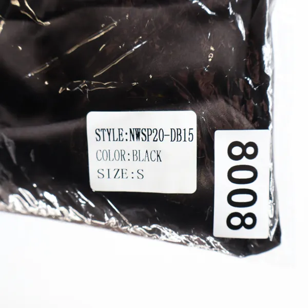Naked Wardrobe Black Satin Ruched Corset Mini Dress Small Strapless Sweetheart - Image 5