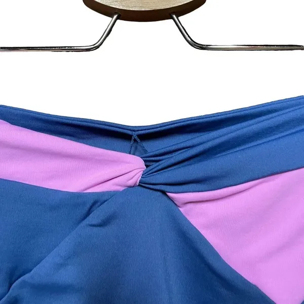 L*space Color Block Nancy Lee Bikini Bottom Bitsy Cut‎ Blue Purple Size Large - Image 5