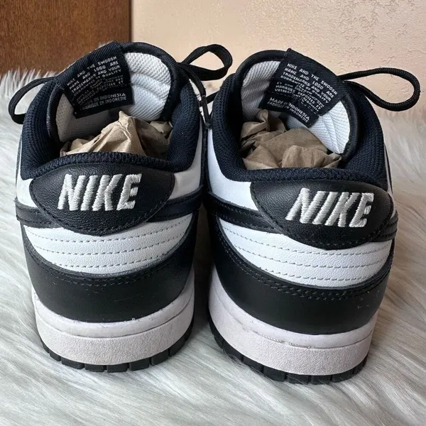 Nike Dunk Low Panda Black White Shoes Size 10 - Image 5