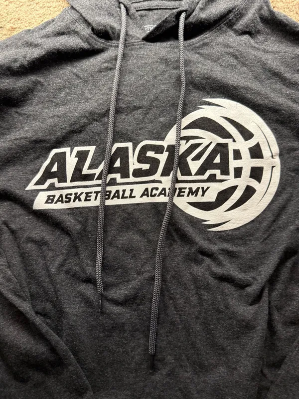 Alaska Basketball long sleeve with hood - Image 2