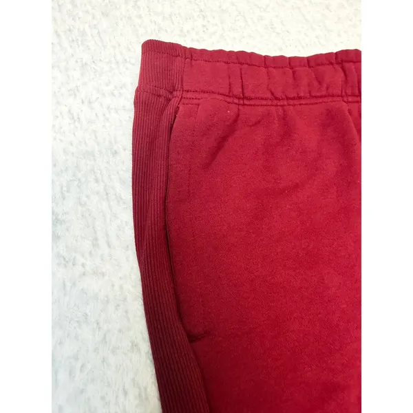 Member's Mark Womens Fleece Jogger Pants Burgundy Red‎ Relaxed Fit XL NWT - Image 3