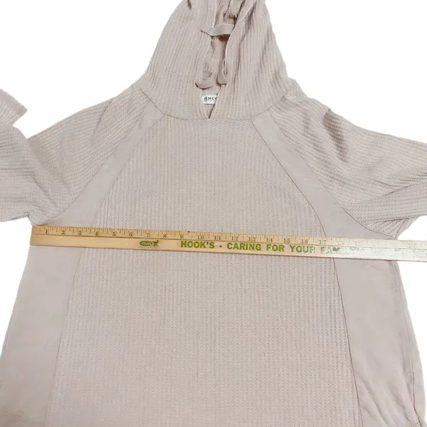 LINCOLN OUTFITTERS Henley Sweater Hoodie Pullover Waffle Knit - Image 8