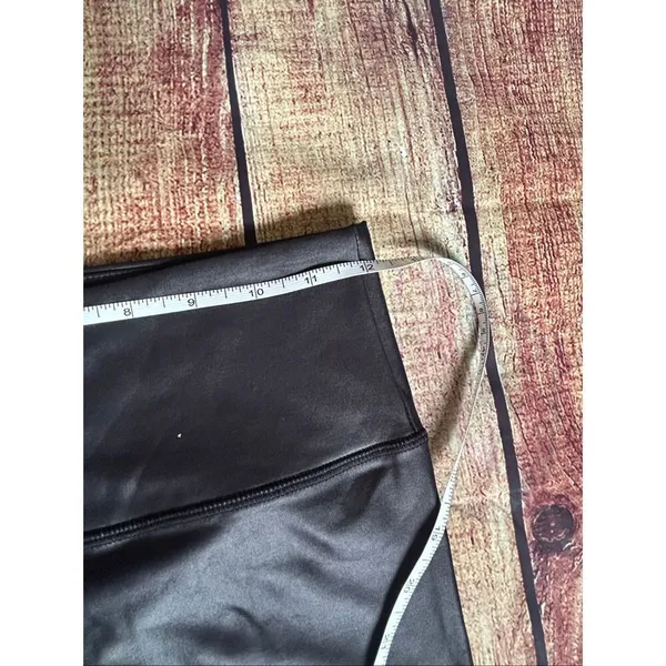 Zyia Active Shiney Black Leggings Size 4 - Image 4