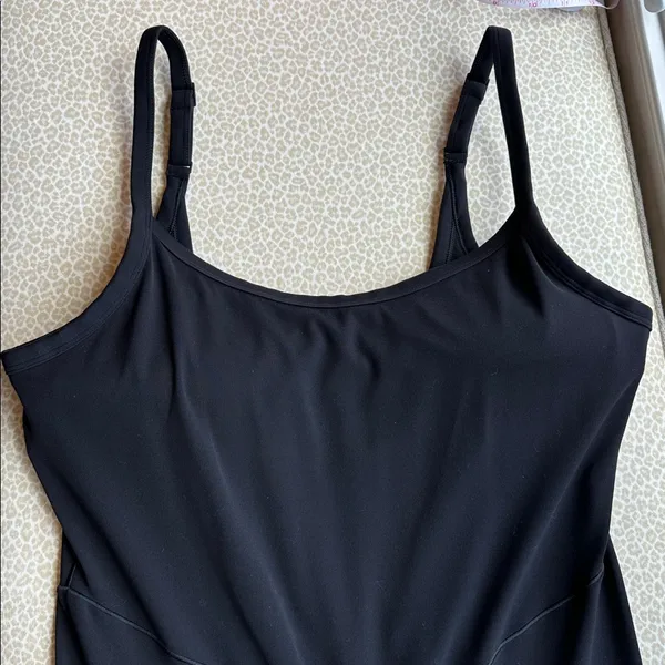 NWOT OFFLINE by Aerie Black Flare Jumpsuit Activewear with adjustable straps XL - Image 4