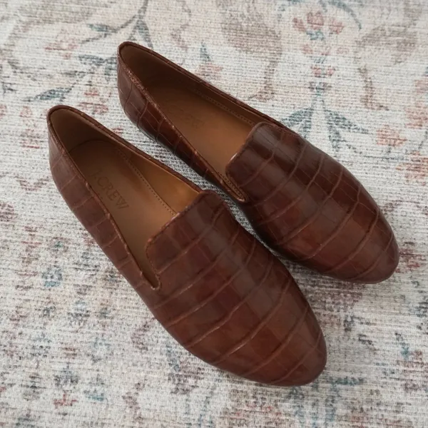 J. Crew Crocodile Embossed Loafers - Image 2
