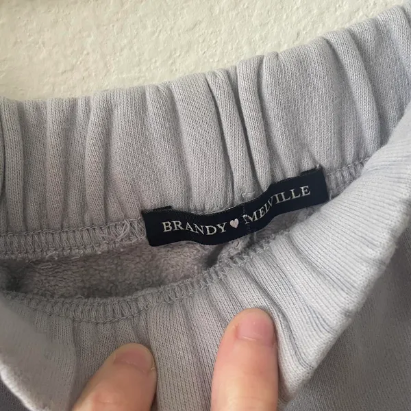 brandy melville light blue sweat shorts - Image 4