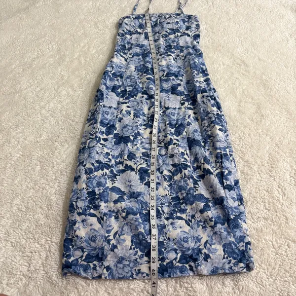 Abercrombie Womens XS Multicolor Floral Dress Summer Resort Wedding Cotton - Image 3