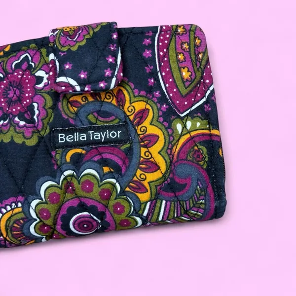 Bella Taylor Colorful Quilted Floral Bohemian Small Wallet - Image 2