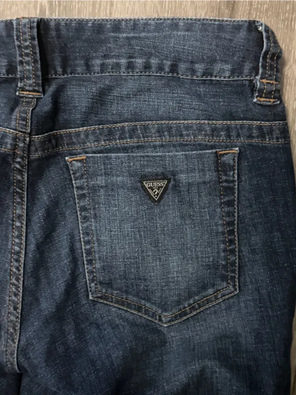Dark Blue Women's Stretch Bootcut Jeans - Image 3