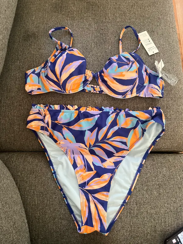 Cupshe Women's Underwire Drawstring High Waist Bikini Set Swimsuit - Image 8