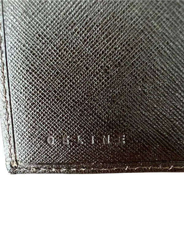 Vintage Celine Macadam Canvas Bifold Wallet Brown Triomphe - CE00/22 - Image 6