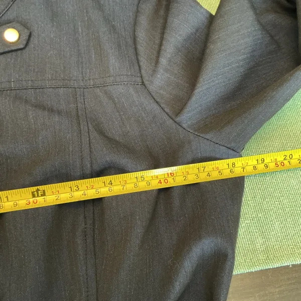 Calvin Klein Shirt Dress Navy Blue Belted Button Front Size 8 - Image 9