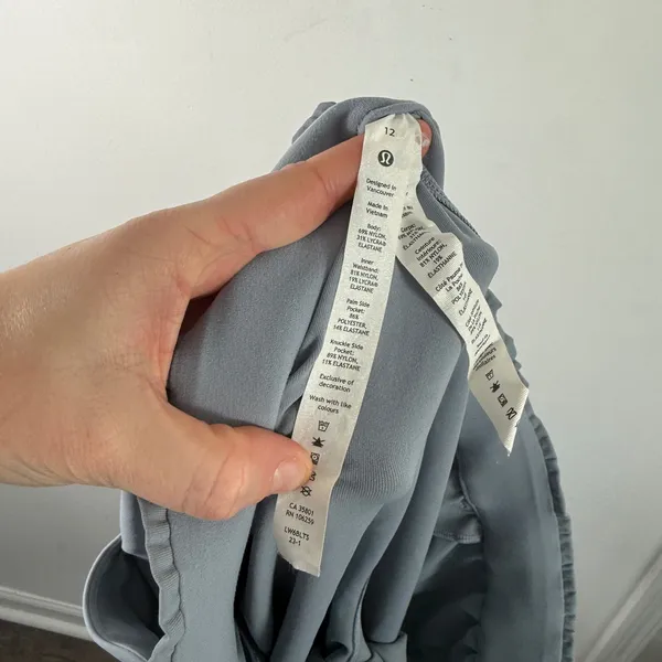 Lululemon Stretch High Rise Crop 23" Water Drop Blue Commuter Travel - Image 6