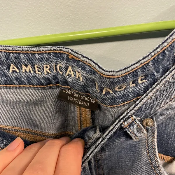 American eagle outfitters mom jeans comfort stretch waistband size 4 regular. - Image 11