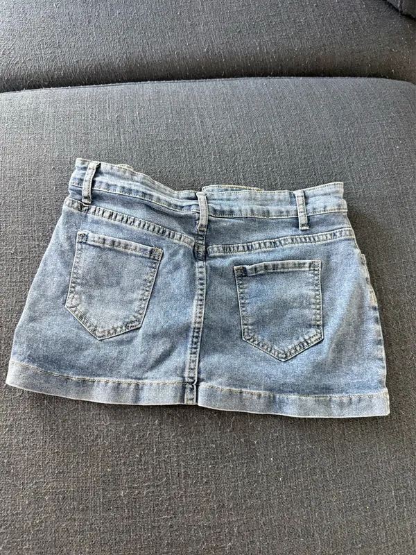 Shein Mini Denim Skirt Blue - Image 2