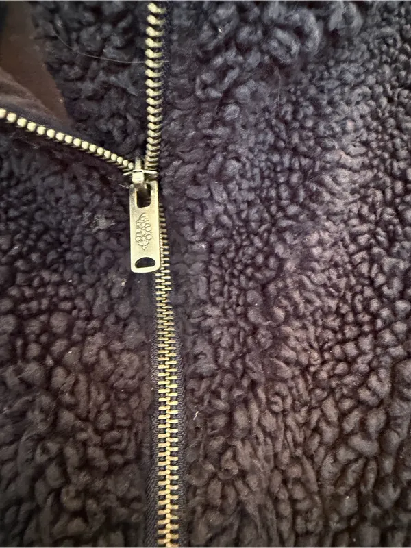 Free People Movement Fluffy Blue Small Women's Fleece Quarter Zip Oversized - Image 4