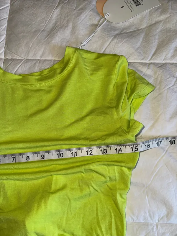Neon Lime Tie-Back Crop Top - Women - Image 6