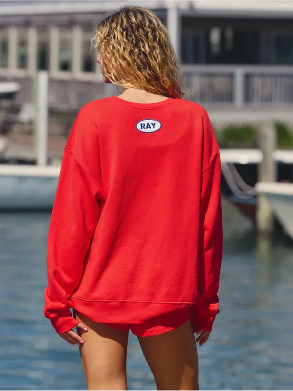 NWT Ray the Brand Classic Crewneck in Red Size M - Image 2