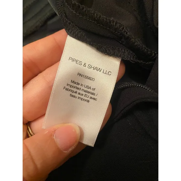 Veronica Beard Grigore Viscose Black Straight Leg Trouser Pant Minimalist Career - Image 5