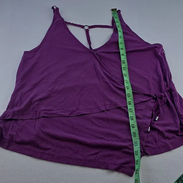 Free People Magenta‎ Purple Wrap Tie Top Small - Image 10