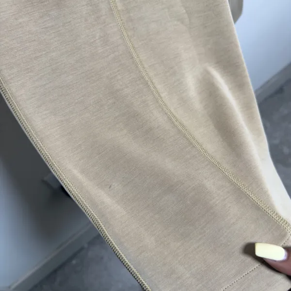 Lululemon Women Pants 14 Tan Softstreme Relaxed High Rise Drawcord Trousers - Image 8