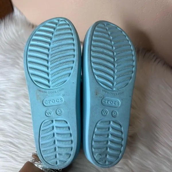 Crocs Baya Platform Slide Iconic Comfort Sandals Comfort Pure Water Size 9 - Image 6