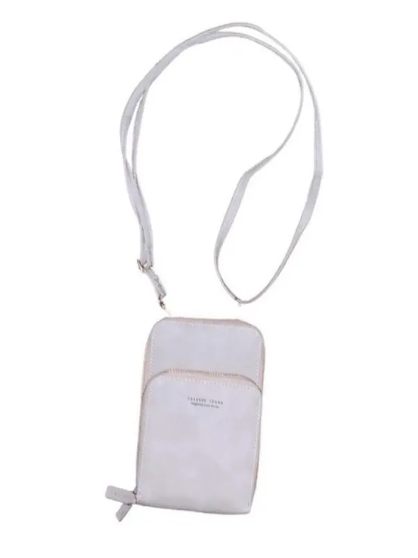 Forever Young Grey Vertical Crossbody Handbag - Image 3