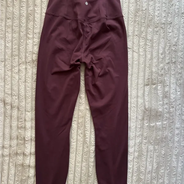 90 Degree by Reflex burgundy high waist leggings - Image 3
