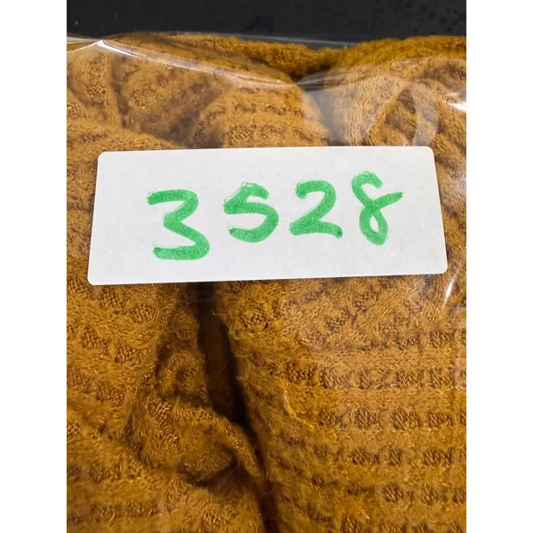 Anthropologie Akemi Mustard Yellow‎ Waffle Knit Surplice Wrap Top Womens Medium - Image 8