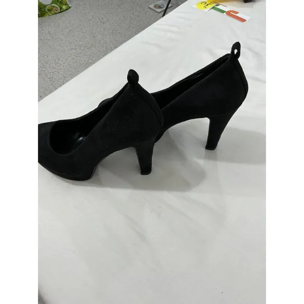 Womans Made In China Black Faux Suede Platform High Heel Eu 41 Us 8 - Image 3