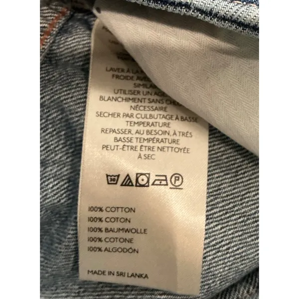 Free‎ People We The Free Slim Shade Selvedge Jeans True Blue Straight Leg 26 - Image 11