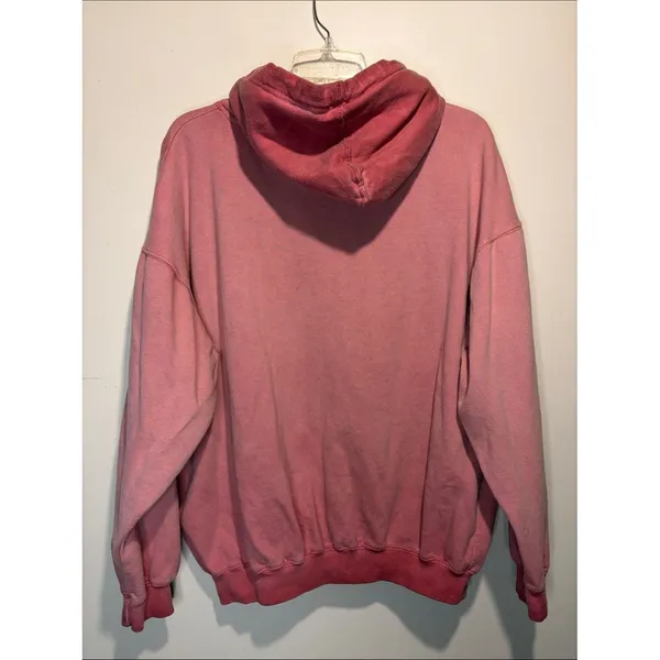 Tybee Island Georgia Athl Dept Hoodie Drawstring Kangaroo Pocket Worn In Ombre L - Image 2