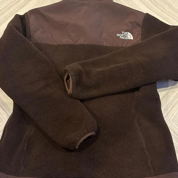 The North Face Women's Dark Brown Fleece Zipper Jacket Size S - Image 9
