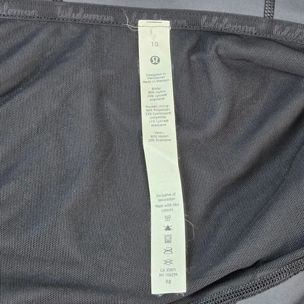 Lululemon Hooded Define Jacket Heritage 365 Camo Deep Coal Multi Size 10 - Image 4