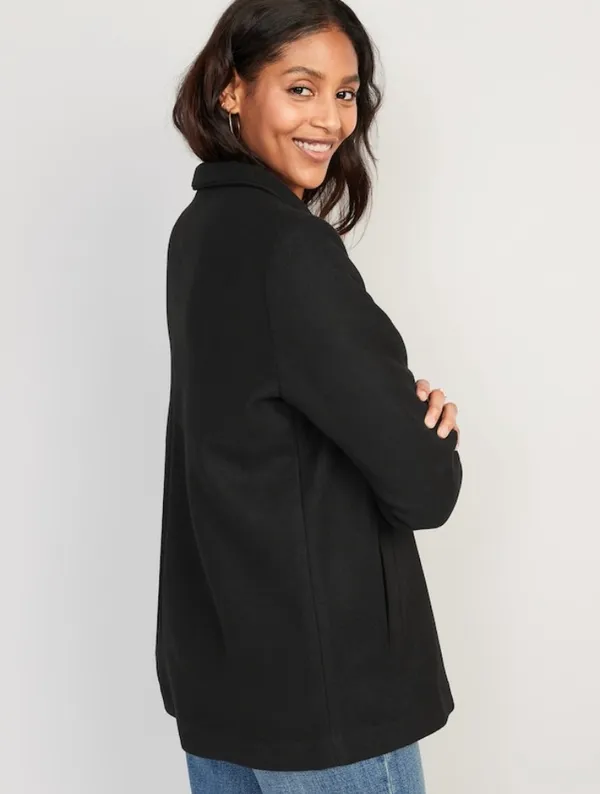 Old Navy NWT Soft-Brushed Button-Front Car Coat - Image 2
