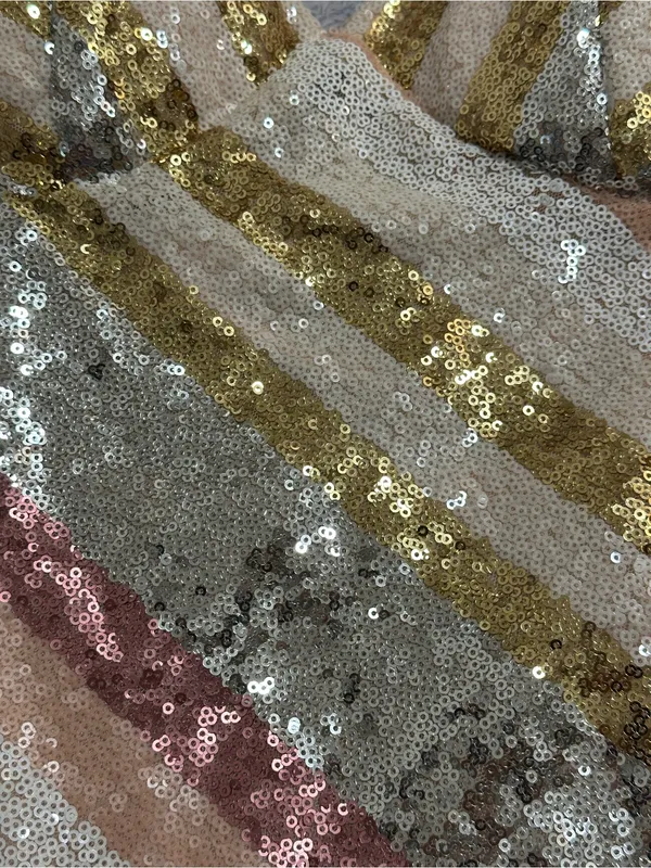 Violet Weekend Pink Blush Sequin Maxi Dress — Size 9/10 — NWT - Image 4