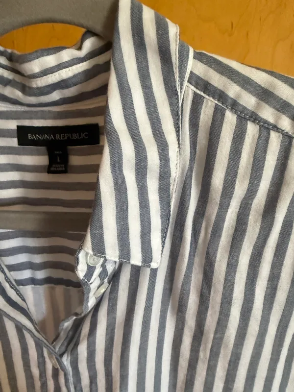 Banana Republic Striped Button Down - Image 2
