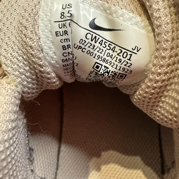 Nike Air Max Excee Shoes Womens Size 8.5 Beige Pink Mesh‎ Sneakers CW4554-201 - Image 5