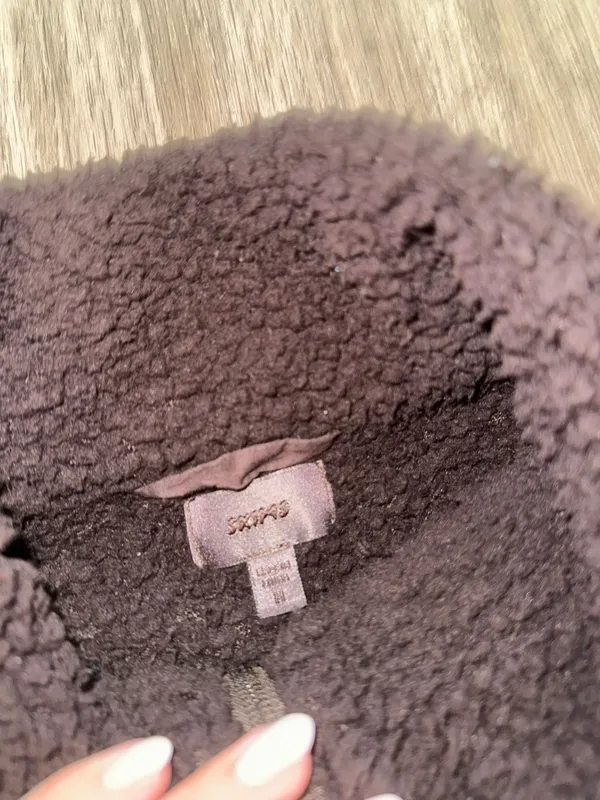 Skims Fur Crop Jacket - Image 2