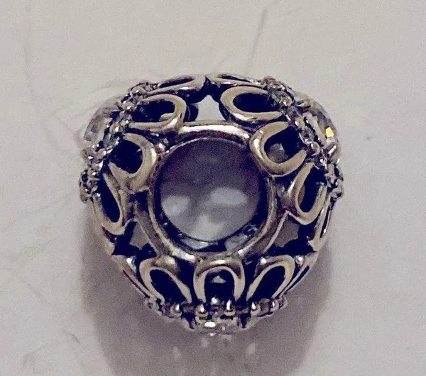 PANDORA Authentic Floral Brilliance Charm with Clear Cubic Zirconia - Image 4