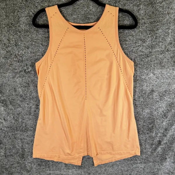 Athleta Foothill Seamless Tank Women's Large Orange - Image 3