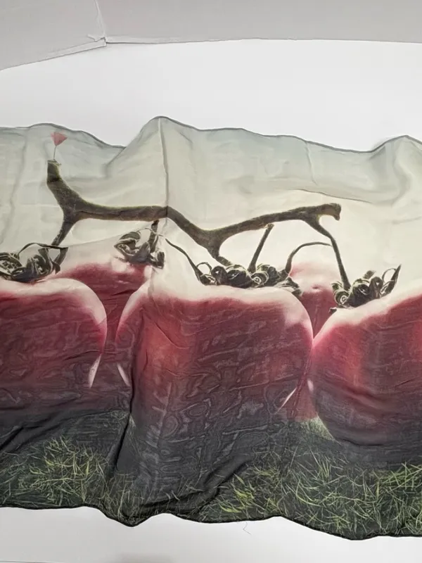 Edward Roth - New York - Hand Paint Silk Scarf - 80"x25". NEW‎ in Bag. - Image 12