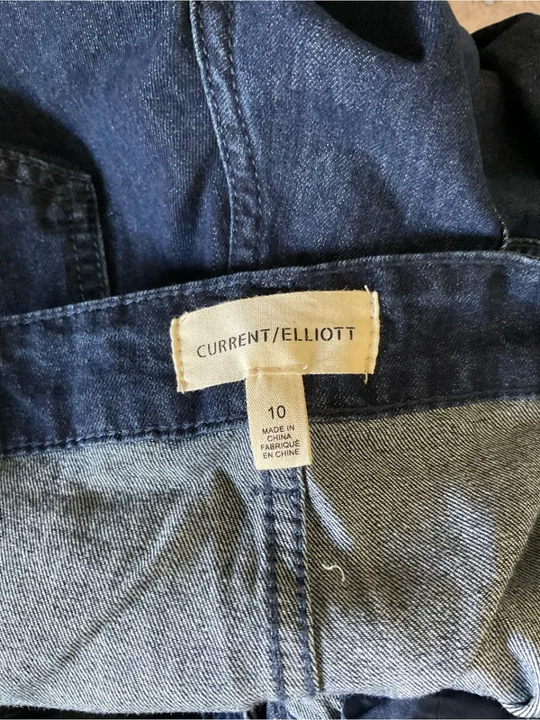 Current/Elliott Relaxed Slight Barrel-Leg Jeans - Deep Blue - Image 3