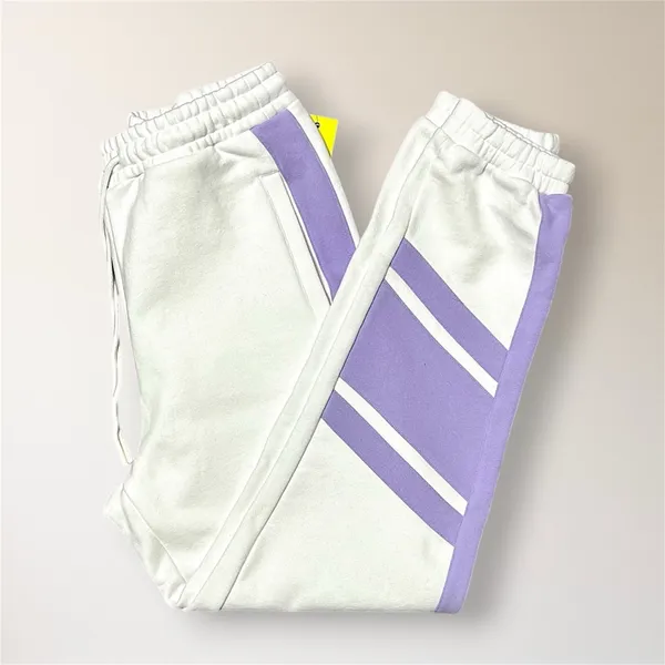 NWT EleVen Venus Williams M White Purple Embroidered Heavyweight Fleece Joggers‎ - Image 5