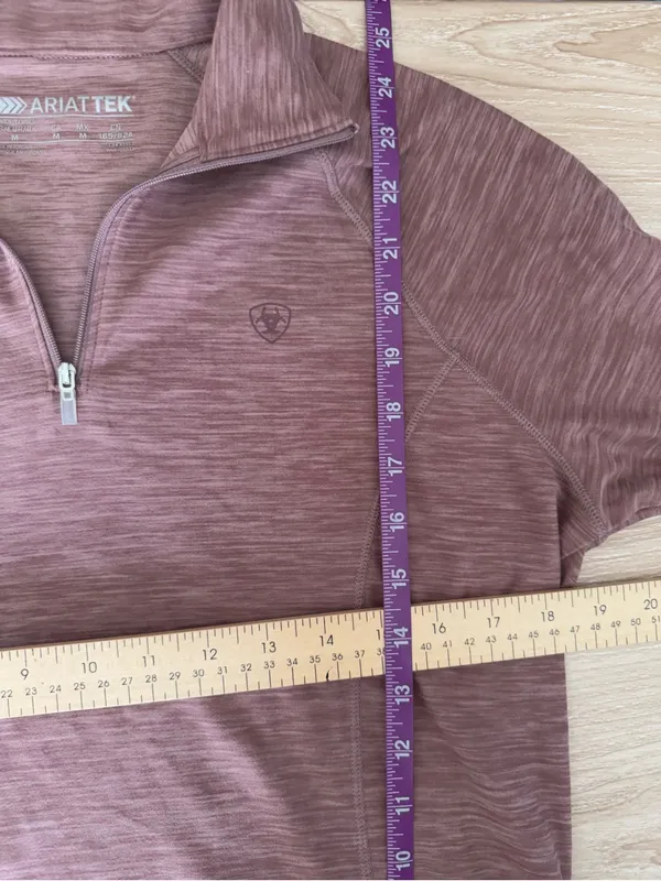 Ariat Women’s Medium Ladies Laguna 2.0 1/4 Zip Top Twilight Mauve Outdoor - Image 7