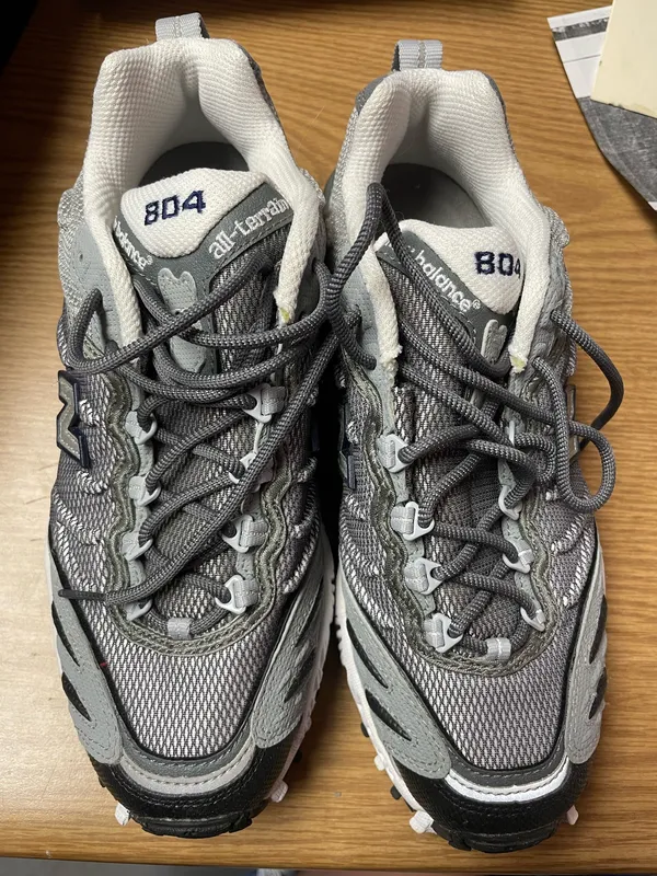 New Balance Women’s Chunky Silver Sneakers New In Box - Vintage - Size 8 W804NV - Image 3