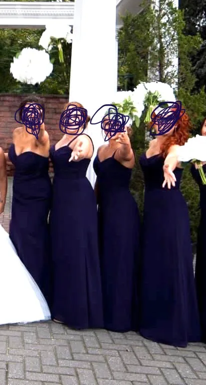Purple Bridesmaid Dress Size 10 - Image 3